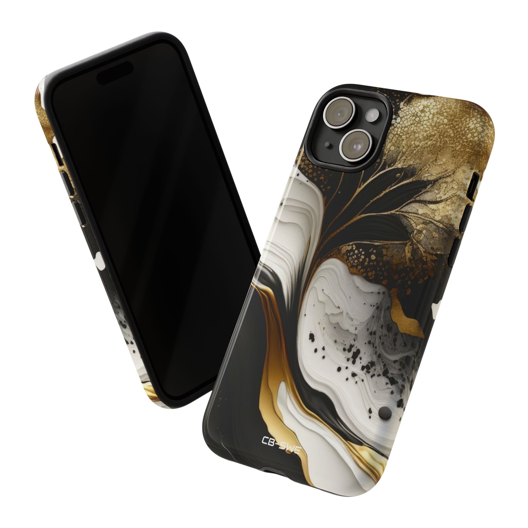 Gold Swirl Elegance - iPhone Case