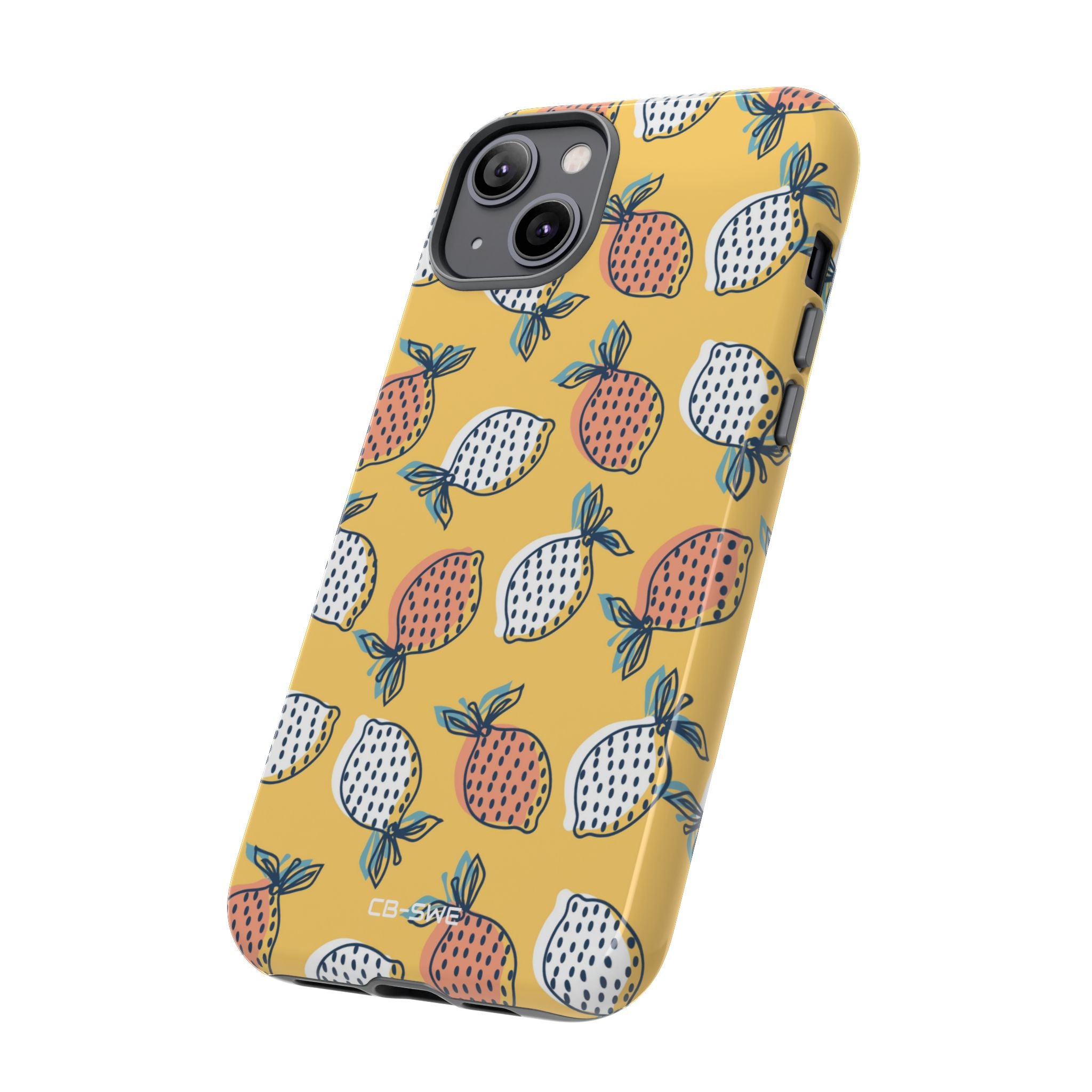 Lemons Dance Playfully - iPhone Case