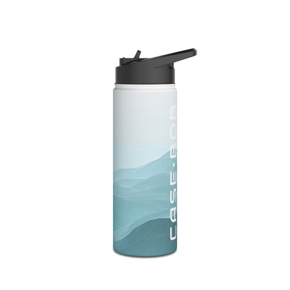 Teal Ridge Layers - Stainless Steel Water Bottle