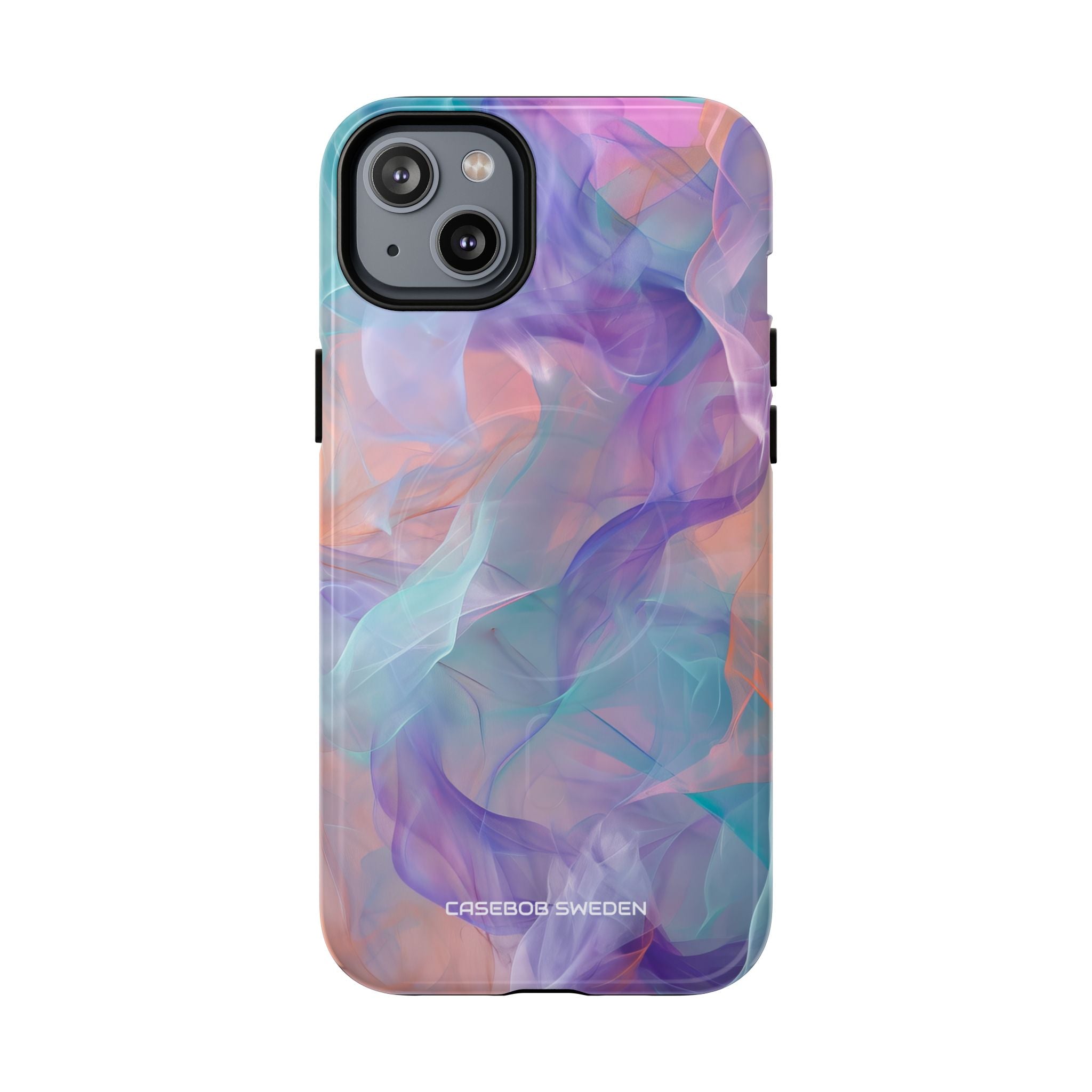 Dreamy Teal Flow - Tough + MagSafe® iPhone 14 Phone Case