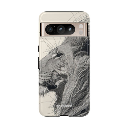 Majestic Lion: Grayscale Elegance - for Google Pixel 8