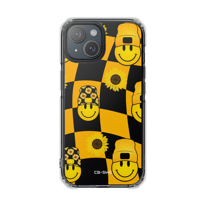 Joyful Checkered Smiles iPhone Case - Impact