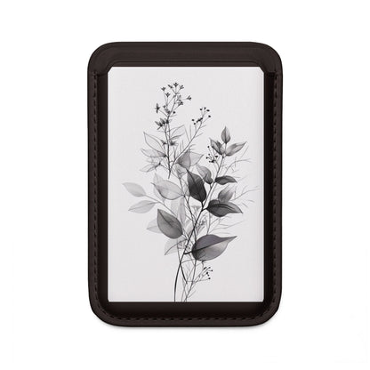 Silver Leaves Wallet – MagSafe Ready