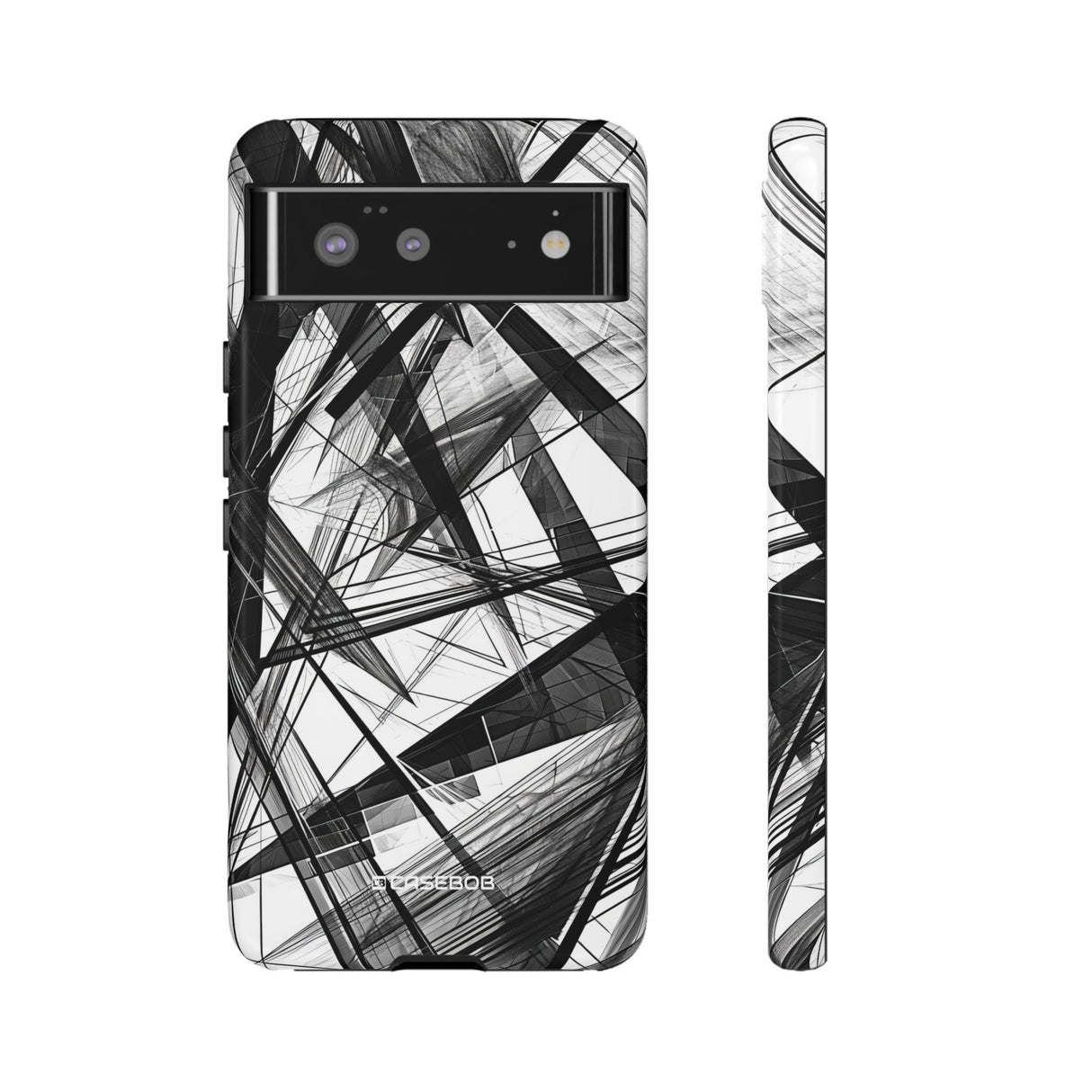 Monochrome Chaos | Protective Phone Case for Google Pixel