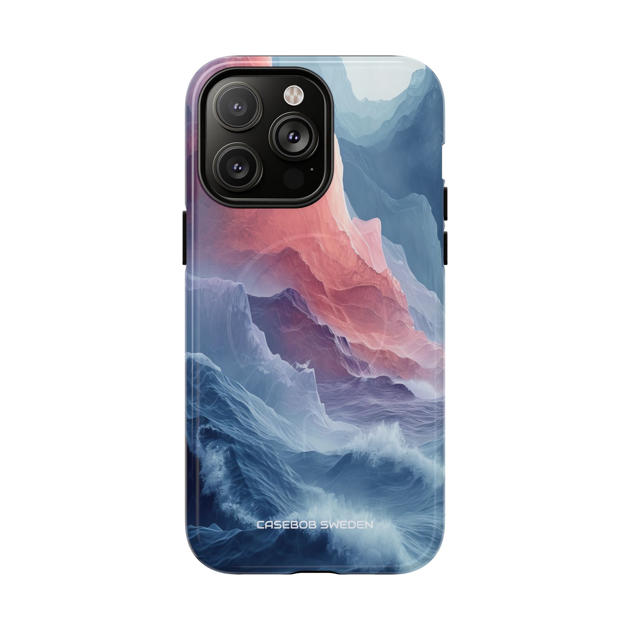 Mountain Wave Serenity - Tough + MagSafe® iPhone 14 Phone Case