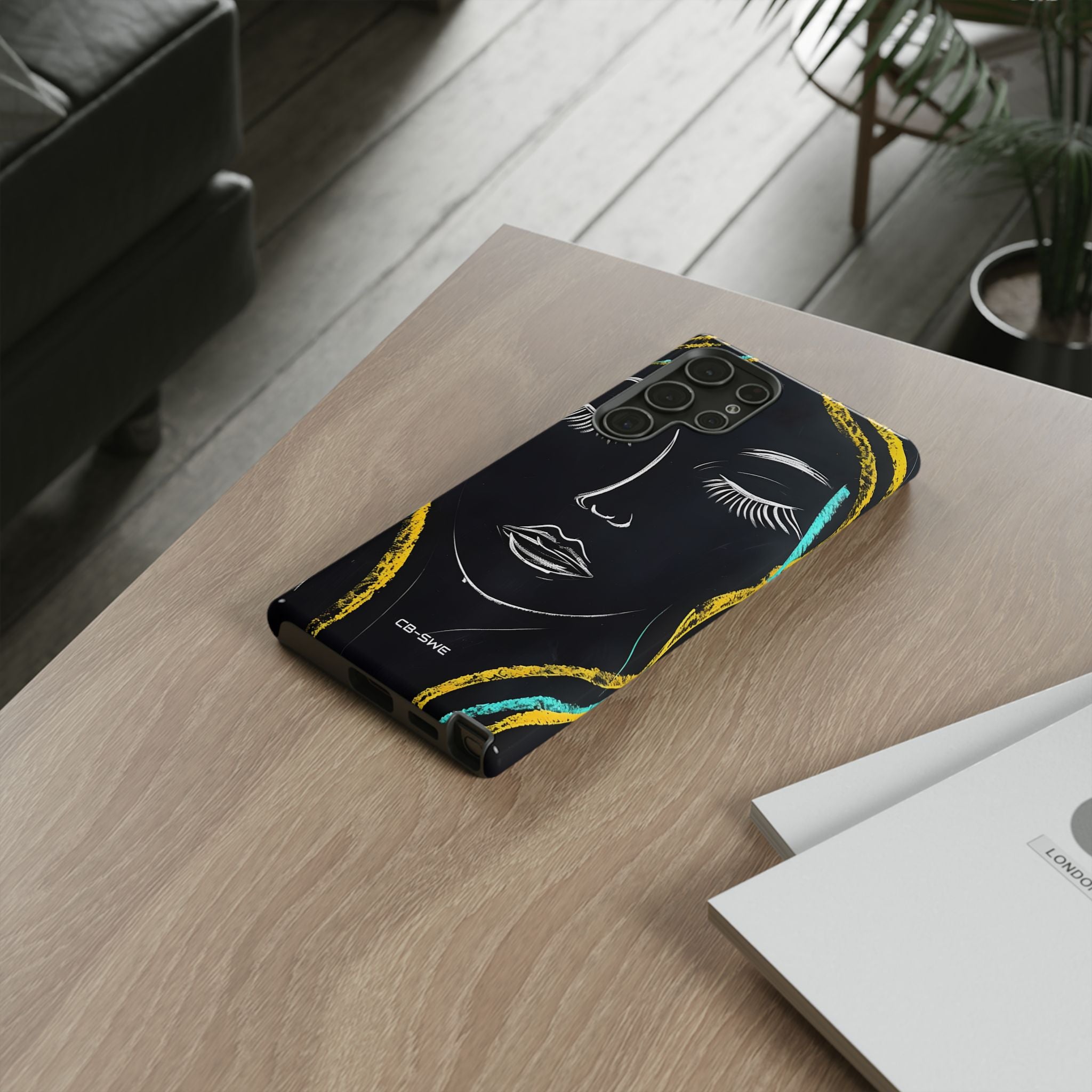 Vivid Minimalist Portrait - Samsung Case