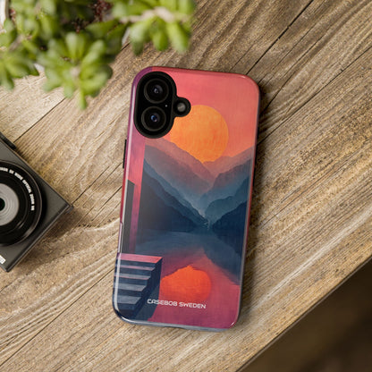 Surreal Sunset Landscape - Tough iPhone 16 Phone Case