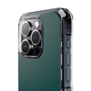 Deep Jungle Green | Handyhülle für iPhone (Clear Impact Case – magnetisch) 