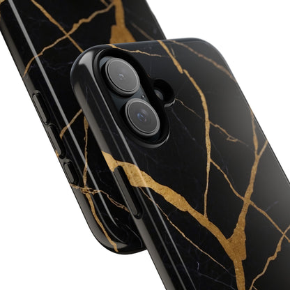 Golden Veins Twist - iPhone Case