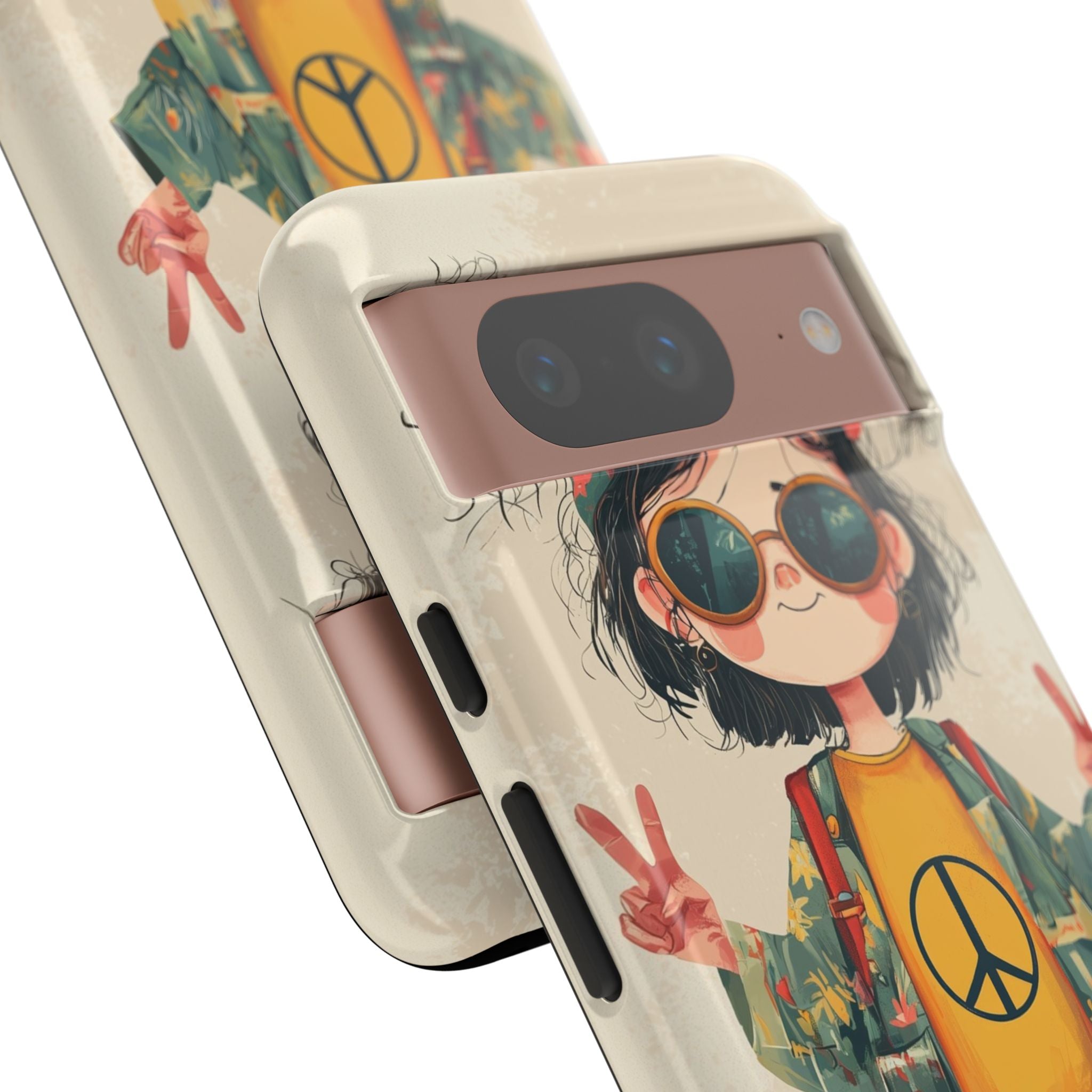 Peace Pigtails Google Pixel 8 Case - Tough