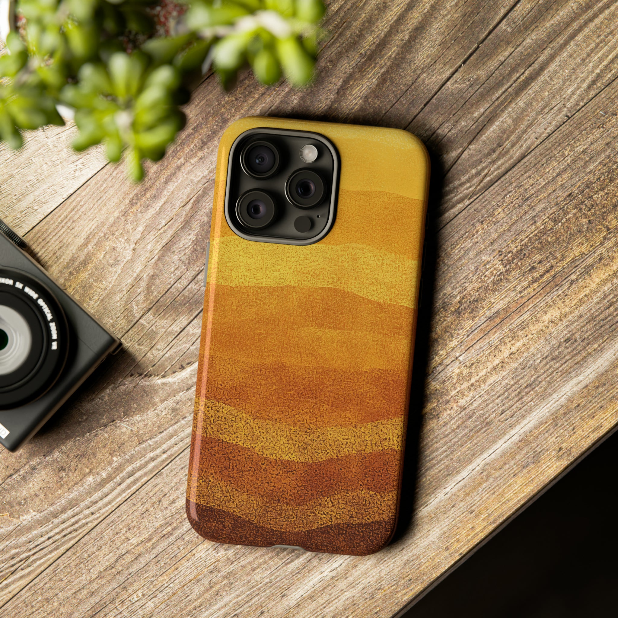 Sunset Gleam: Radiant Gradient - Protective Phone Case