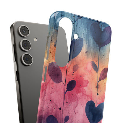 Watercolor Heart Art - Slim Samsung S24 Phone Case