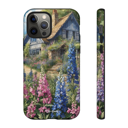 Cottage Surrounded Blossoms - iPhone Case