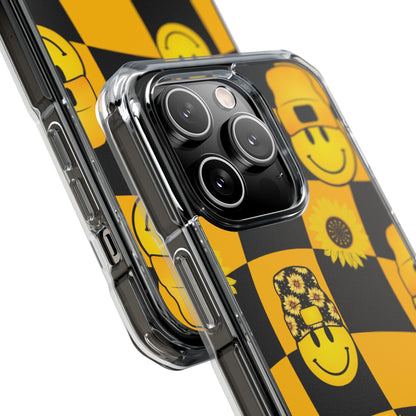 Joyful Checkered Smiles iPhone Case - Impact