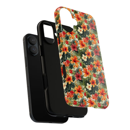 Tropical Blooms Flourish - iPhone Case