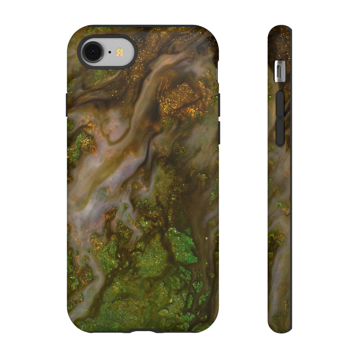 Smaragd Green Ink Art - Protective Phone Case