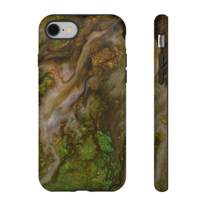 Smaragd Green Ink Art - Protective Phone Case