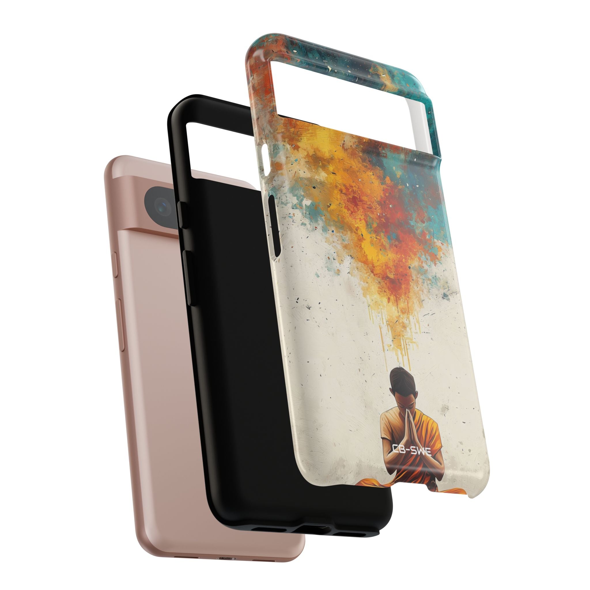 Monk Embracing Enlightenment - Google Pixel Case