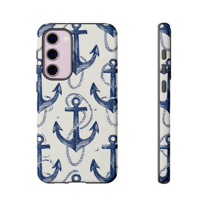 Navy Anchor Loop Samsung S23 Plus Case - Tough
