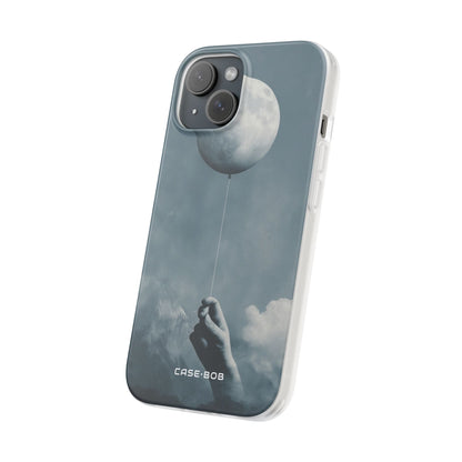 Moon Balloon iPhone 15 Case - Soft