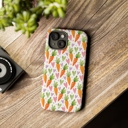 Carrots Embrace Hearts - iPhone Case