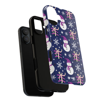 Snowmen Gift Giving - iPhone Case