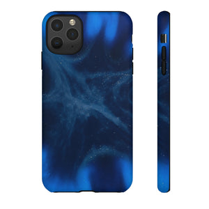 Blue Space Ink Art iPhone Case (Protective) iPhone 11 Pro Max Matte Phone Case