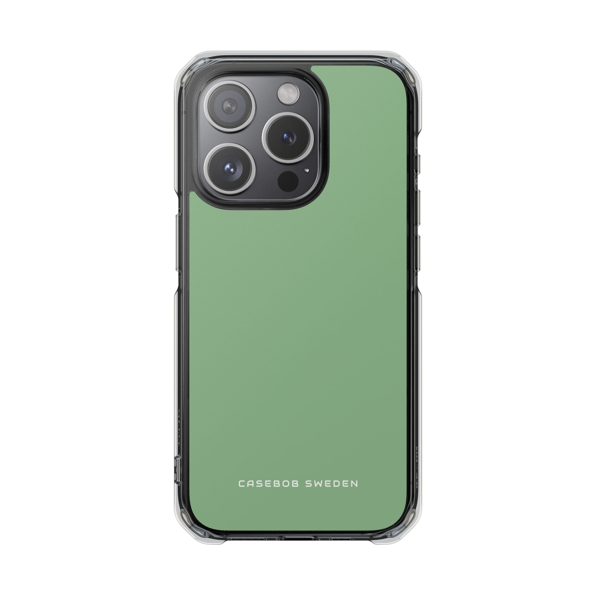 Dark Sea Green iPhone 15 - Clear Impact Phone Case