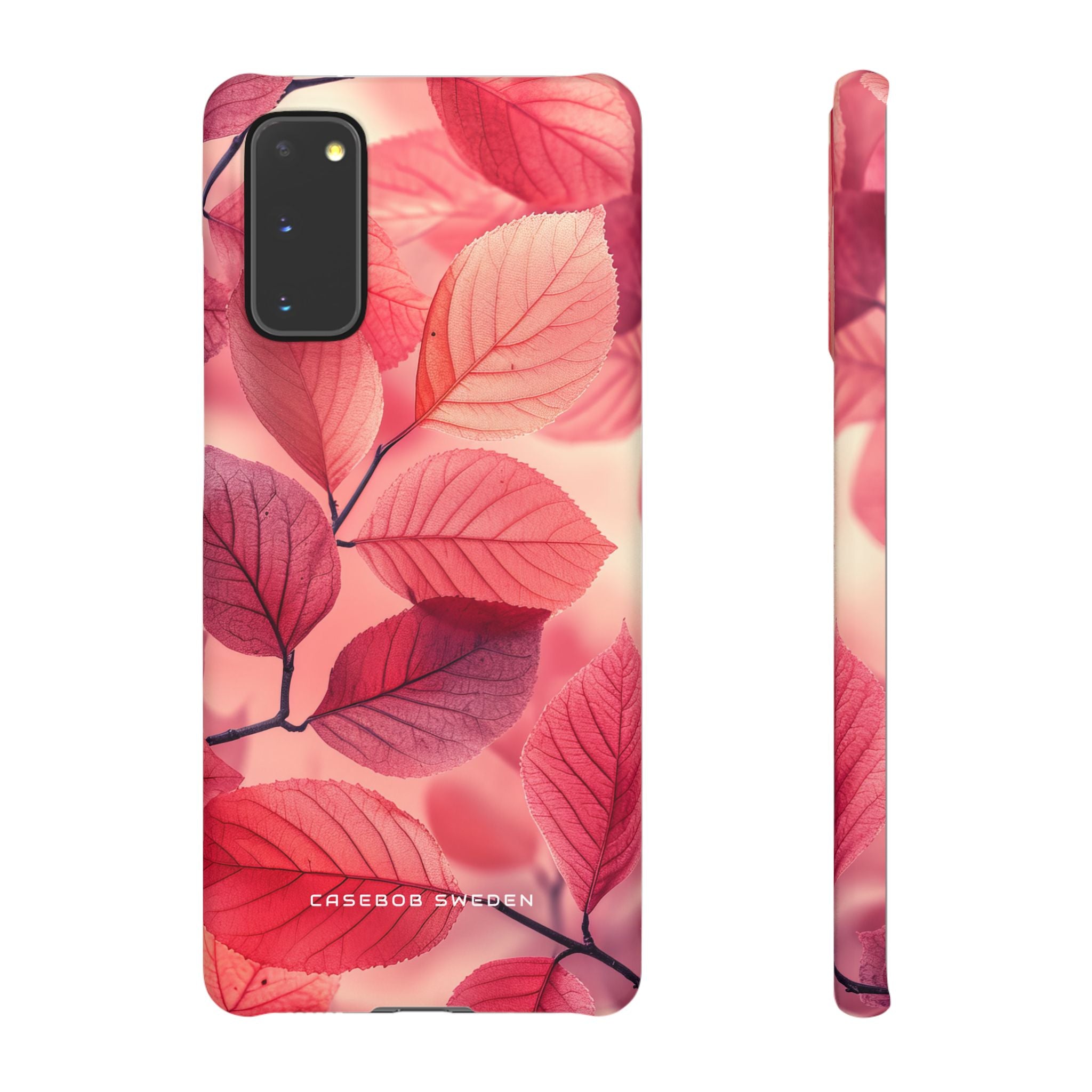 Elegant Pink Leaves Samsung S20 - Slim Phone Case