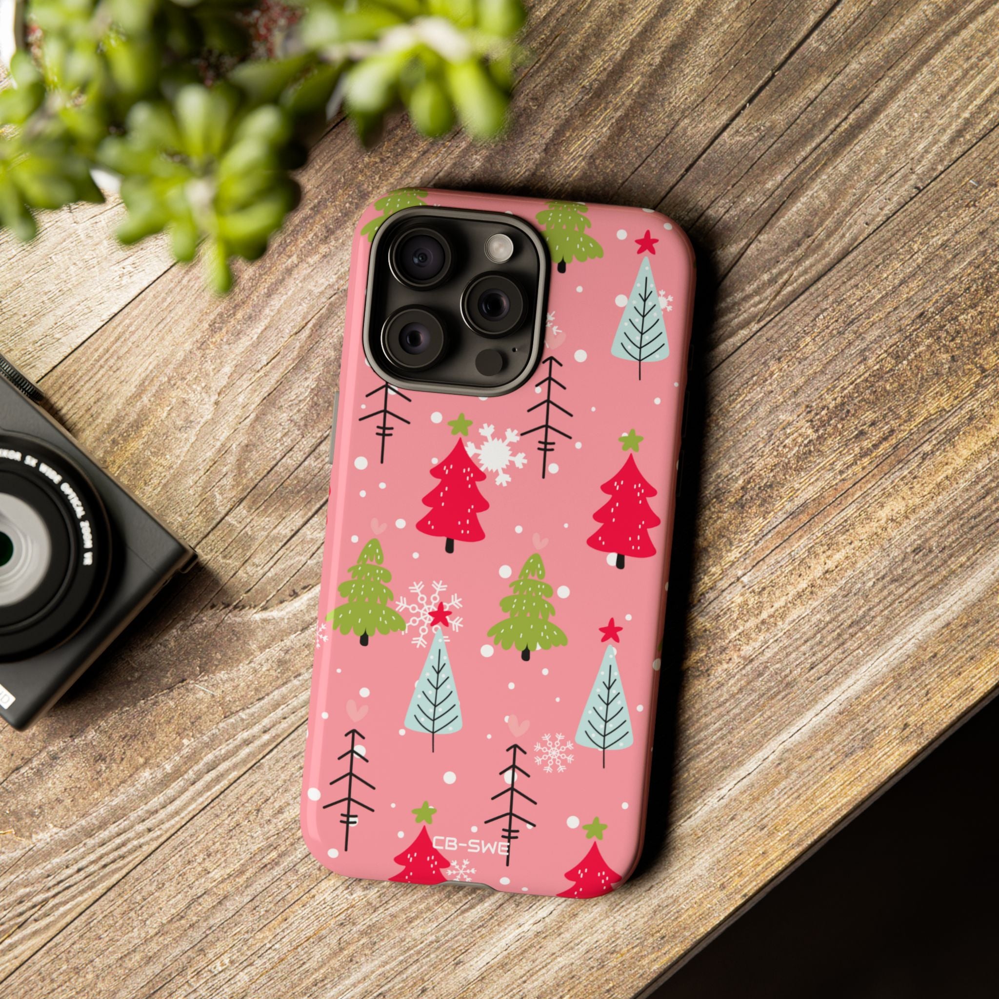 Festive Trees Dance - iPhone Case