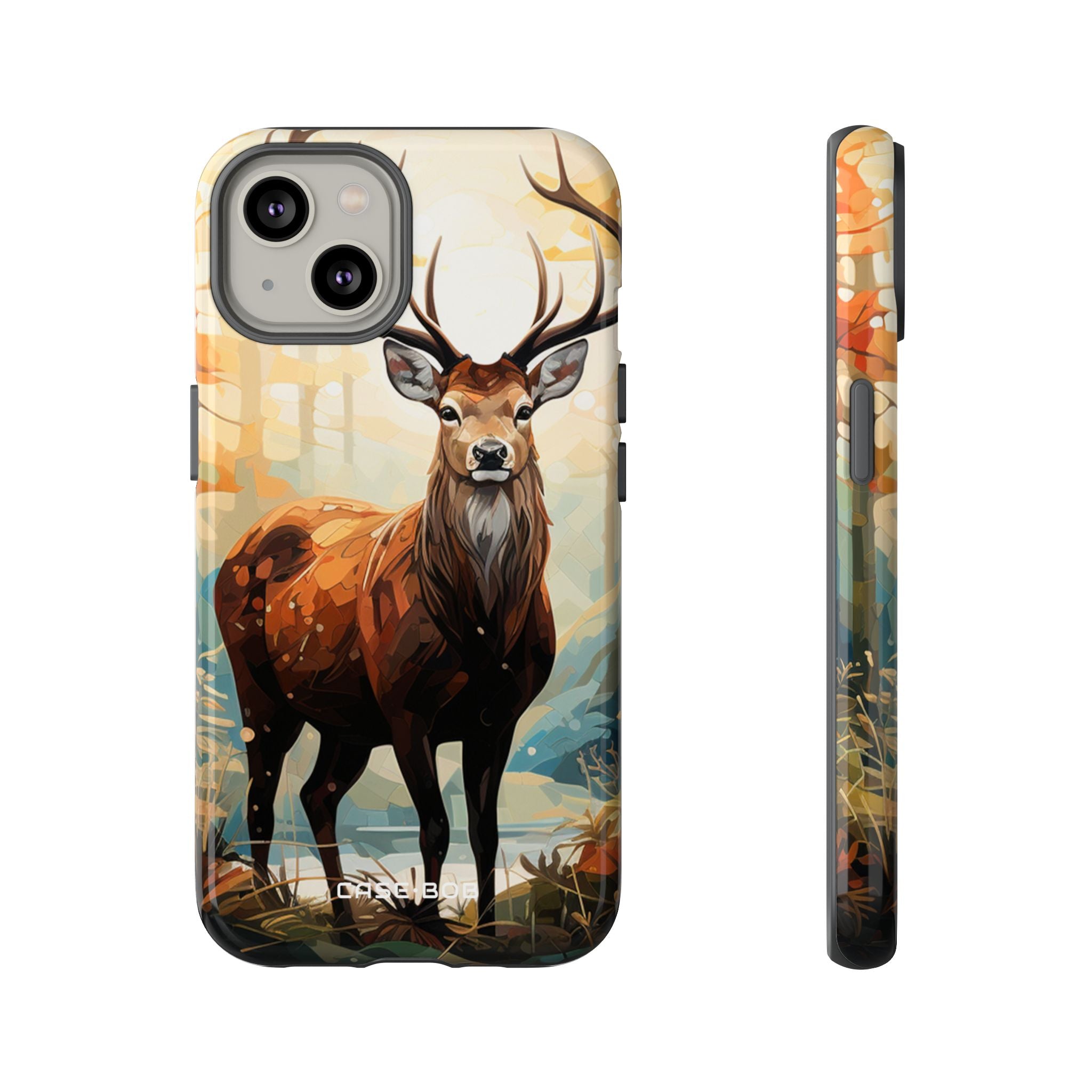 Glowing Stag iPhone 14 Case - Tough