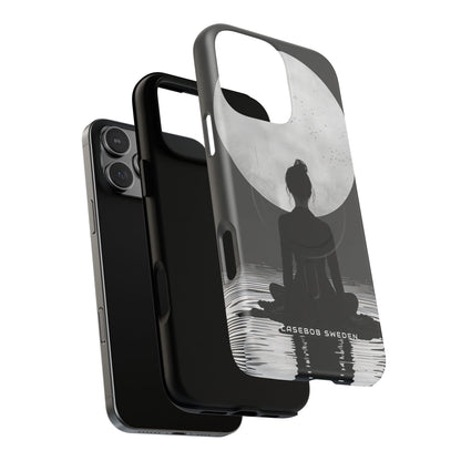 Zen Serenity Moon Reflection iPhone 16 | Tough+ Phone Case