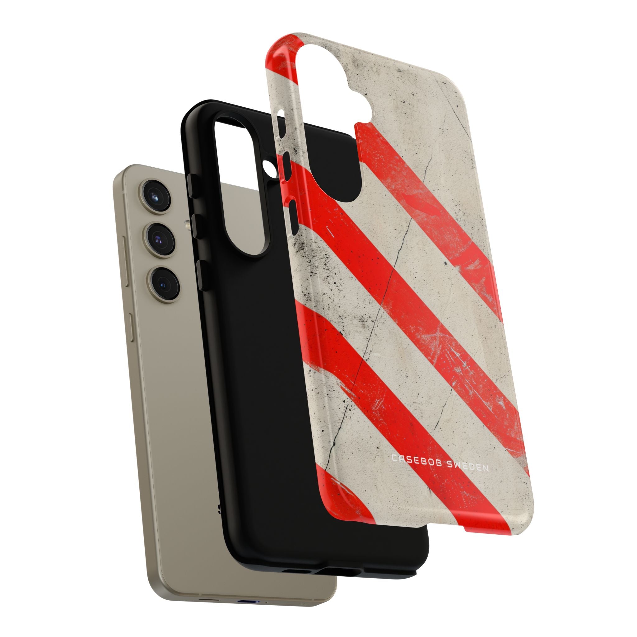 Striker Crimson Stripes Samsung S24 - Tough Phone Case