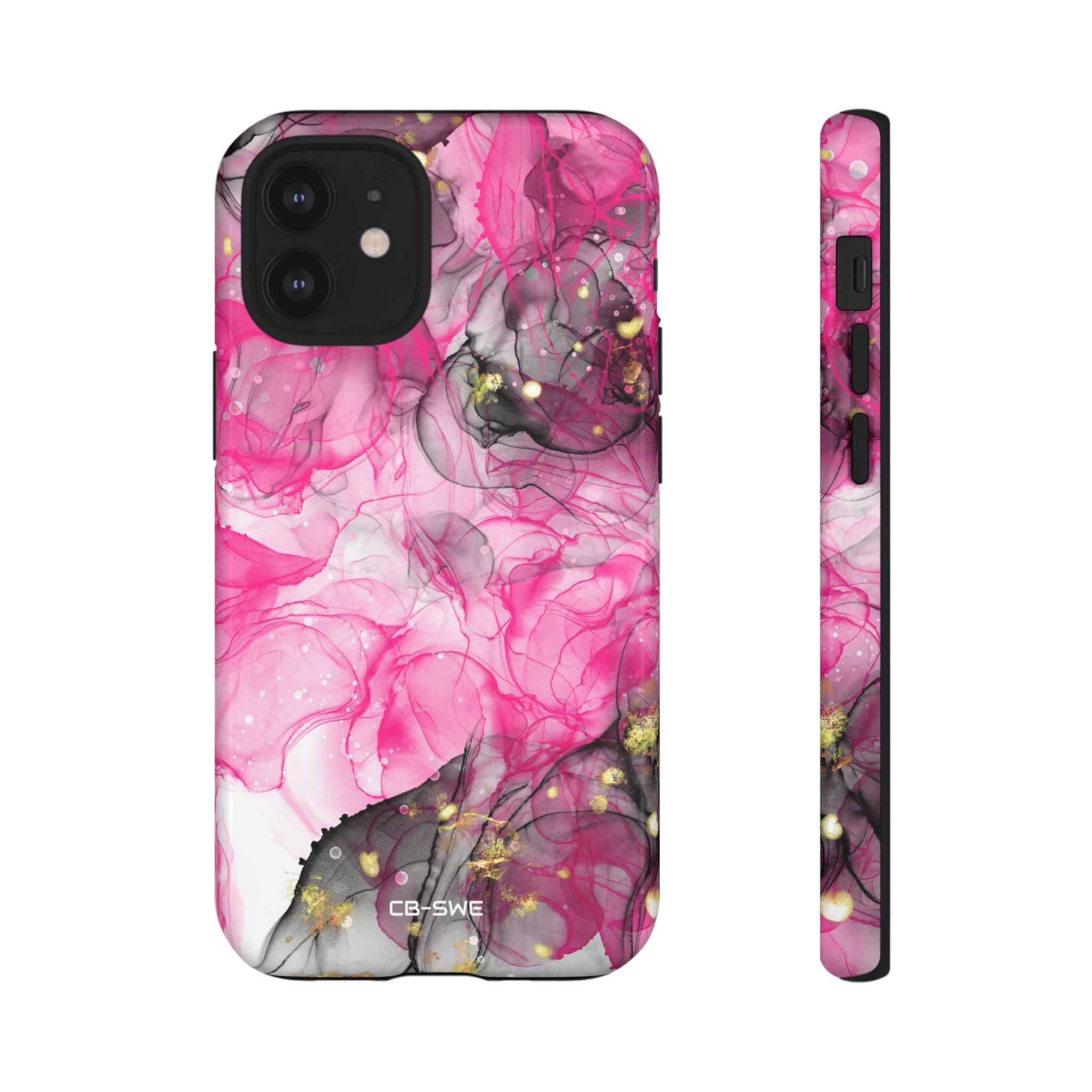 Vibrant Pink Swirls - iPhone Case