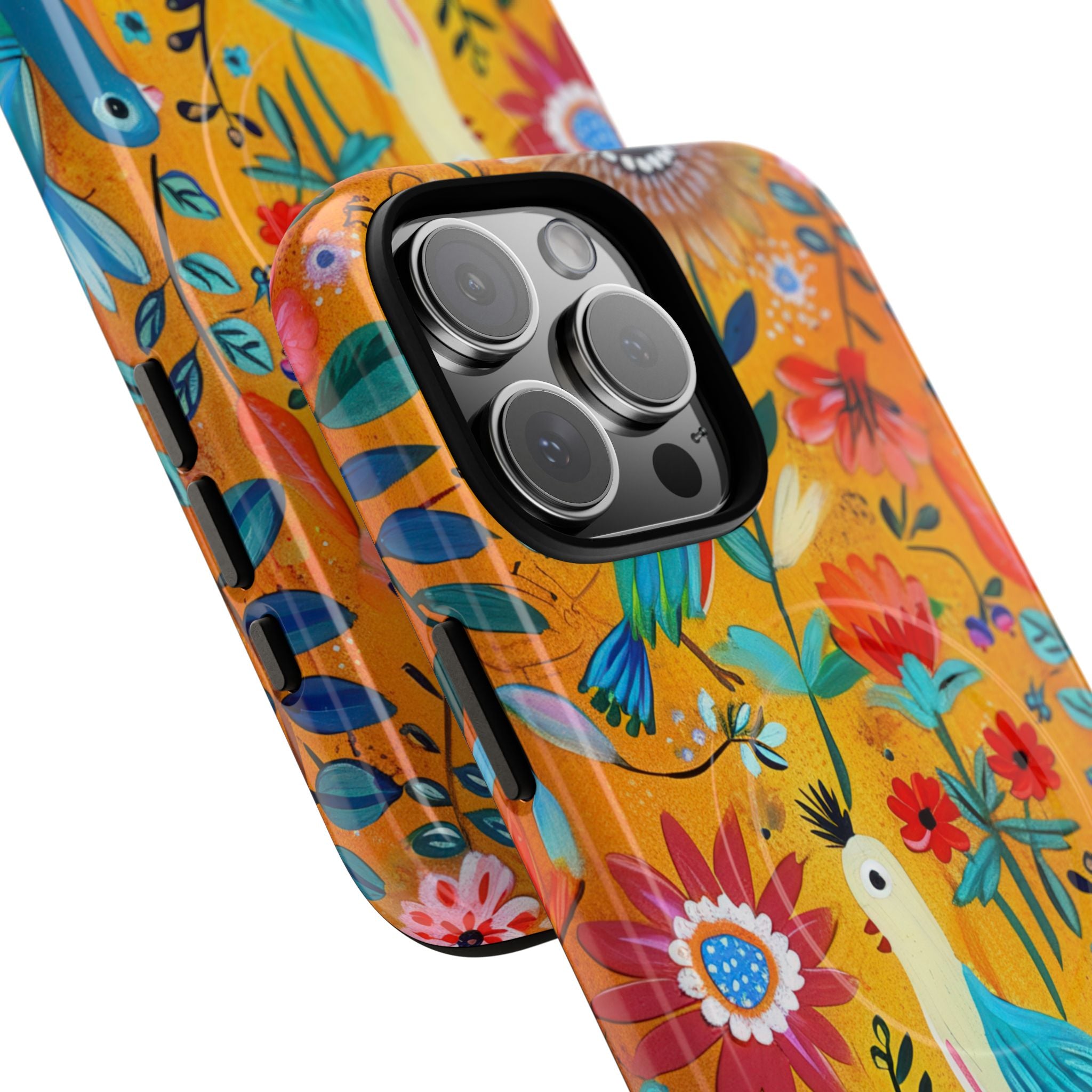 Colorful Birds Bloom iPhone 16 Pro Max Case - Tough+
