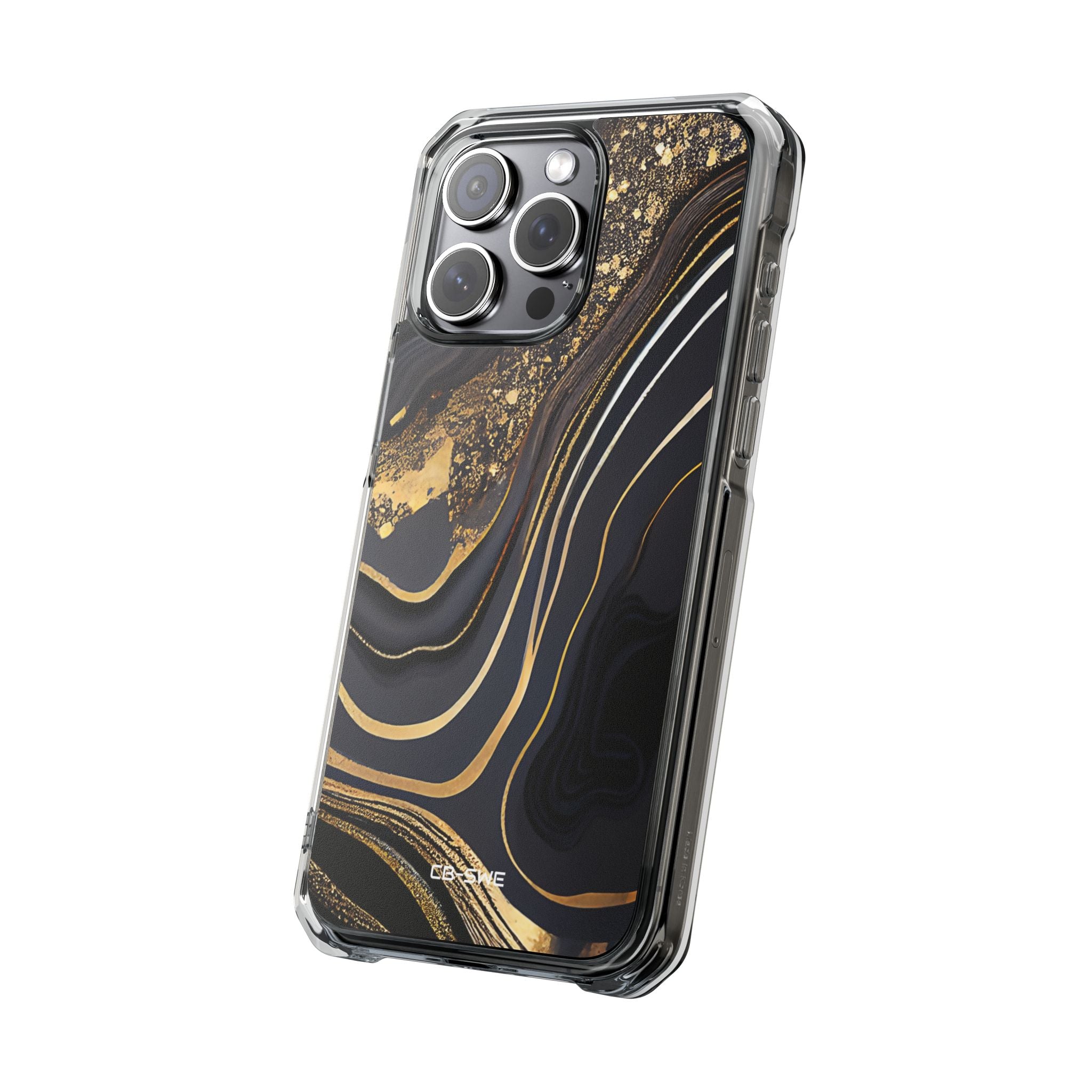 Elegant Gold Streams iPhone Case - Impact