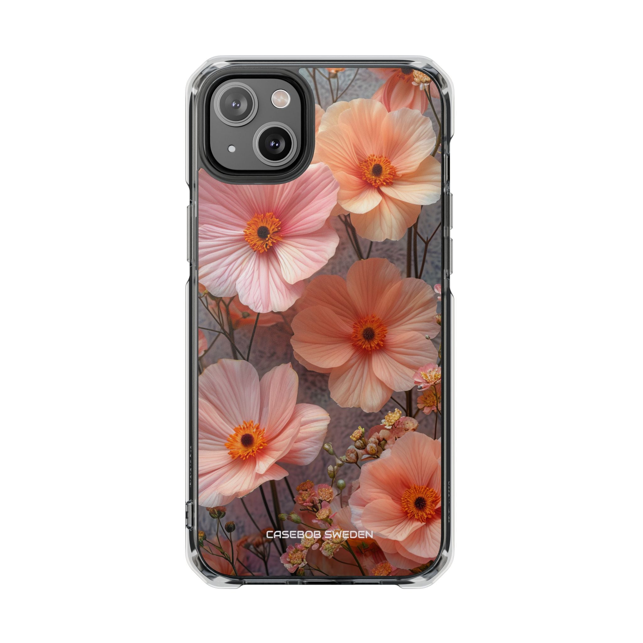 Serene Botanical Blooms - Clear Impact iPhone 14 Phone Case