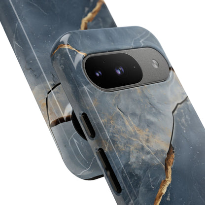 Jagged Vein Navy Google Pixel 9 Case - Tough