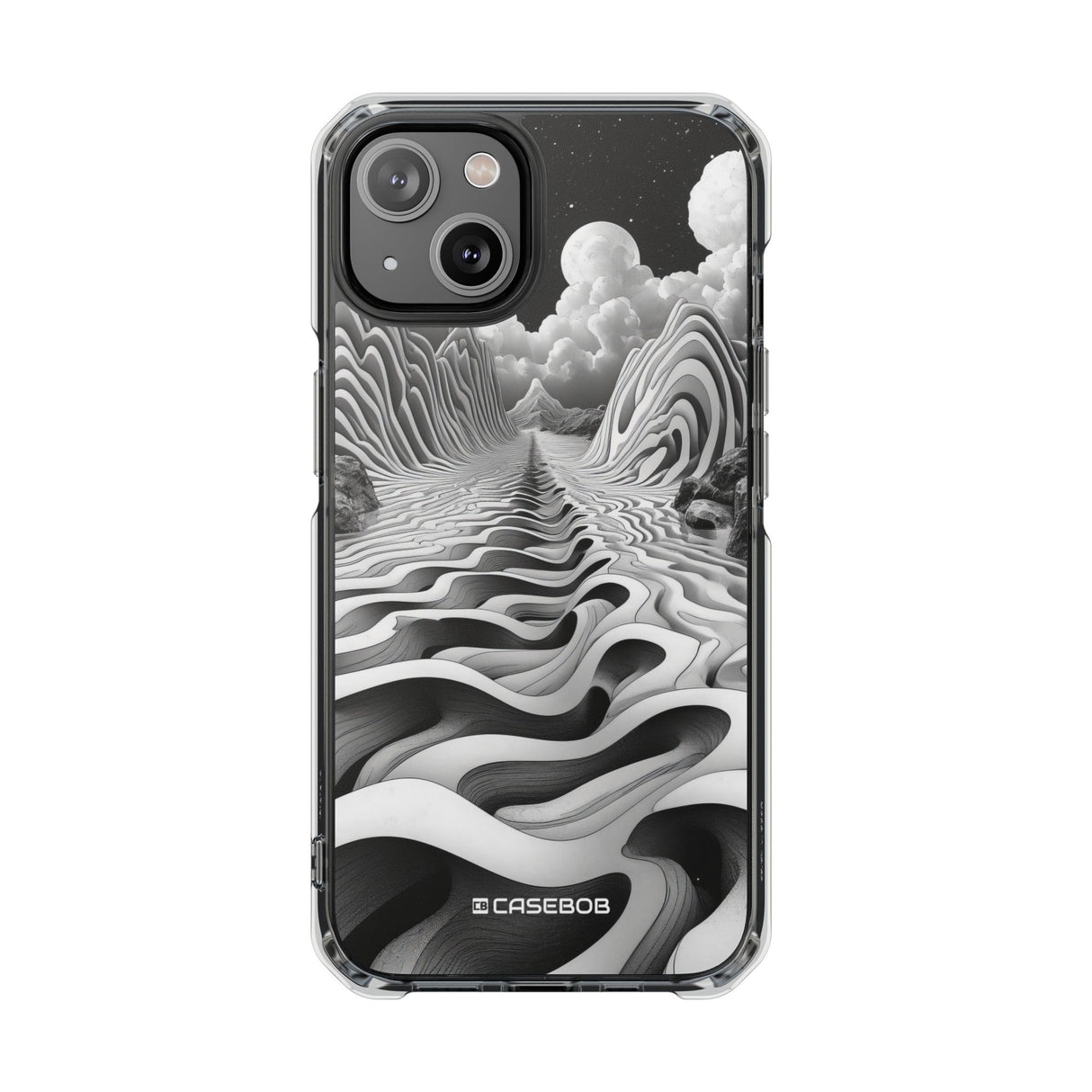 Ethereal Waves - Phone Case for iPhone (Clear Impact - Magnetic)