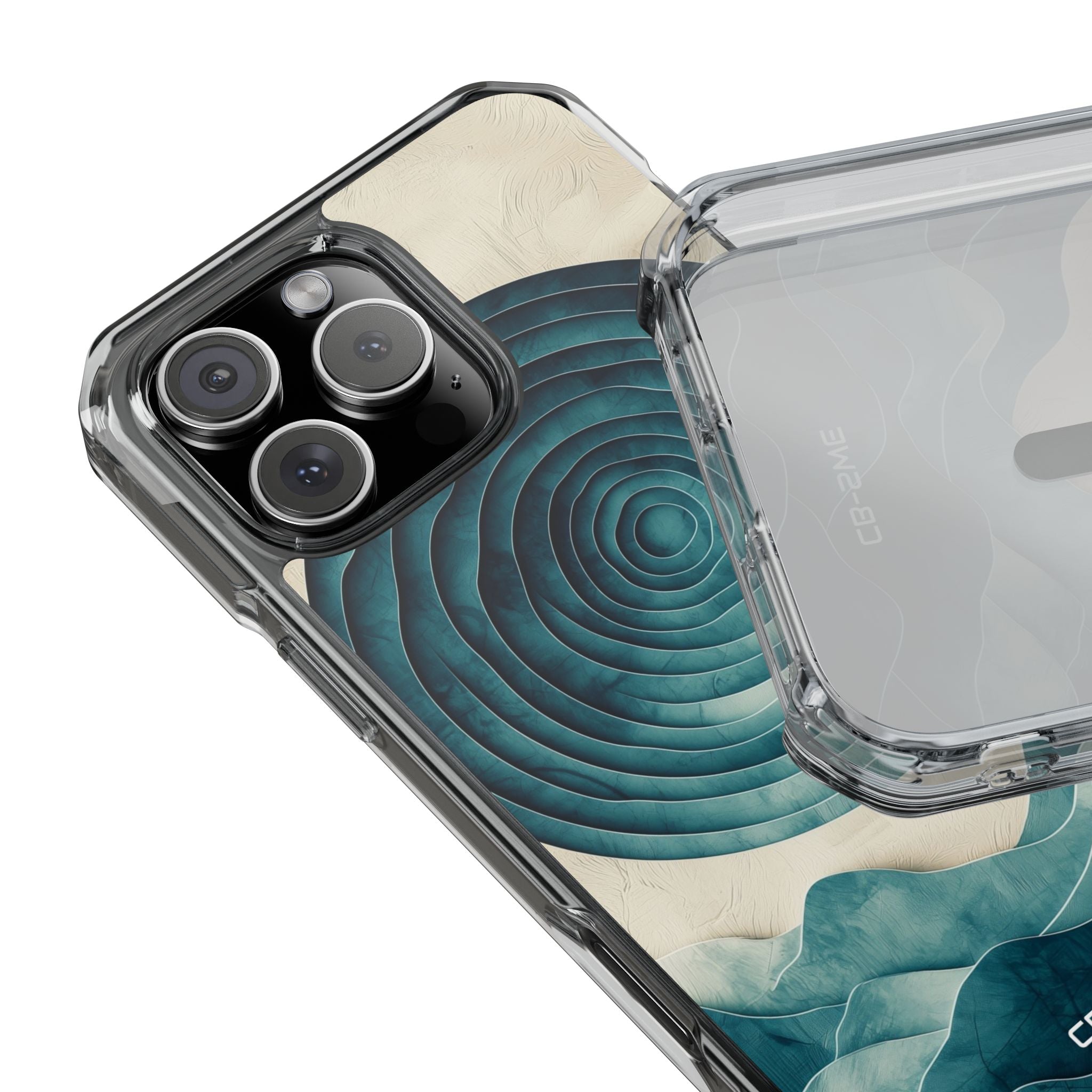 Waves Embrace Circles iPhone Case - Impact