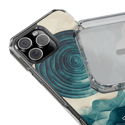 Waves Embrace Circles iPhone Case - Impact