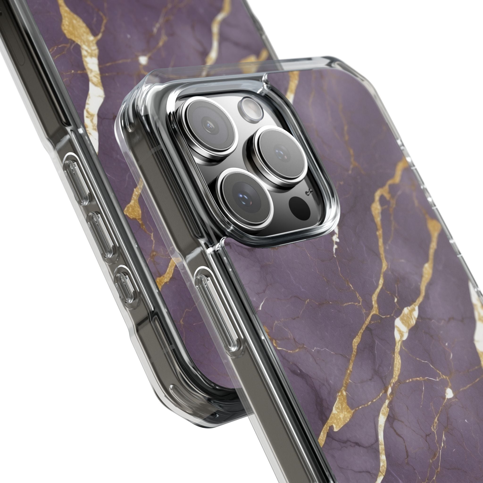 Golden Veins Flowing iPhone Case - Impact