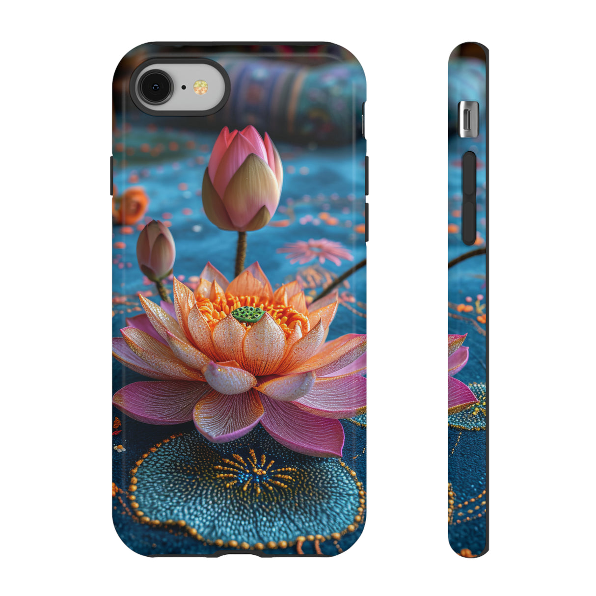 Water Rose Mandala Bliss - Protective Phone Case