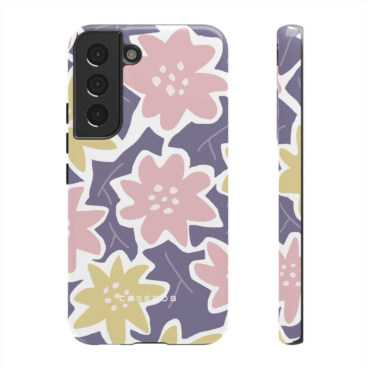 Purple Happy Flower - Protective Phone Case