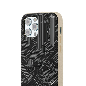 Cyber Circuitry Art | Biodegradable Phone Case