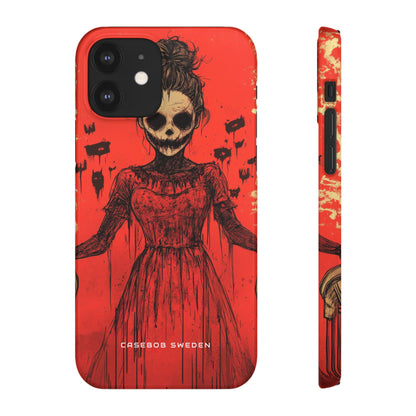 Haunting Scarlet Descent iPhone 12 - Slim Phone Case