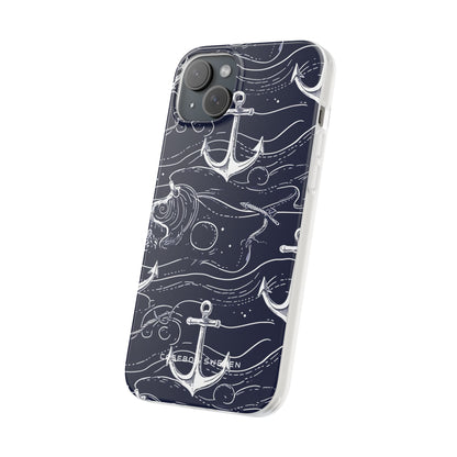 Gradient Anchorflow Waves iPhone 15 - Flexi Phone Case