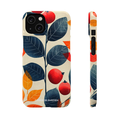 Autumn Nature Pattern - Slim iPhone 14 Phone Case