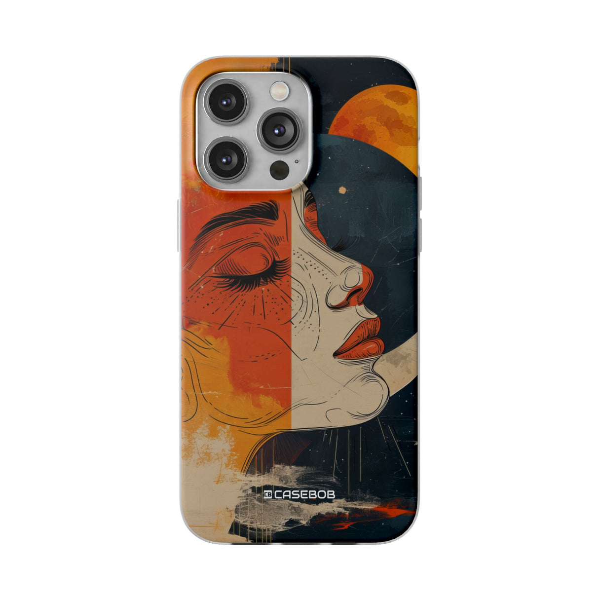 Celestial Duality | Flexible Phone Case for iPhone