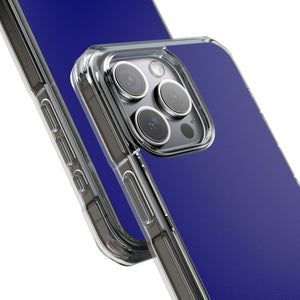 Marineblau | Handyhülle für iPhone (Clear Impact Case – magnetisch) 